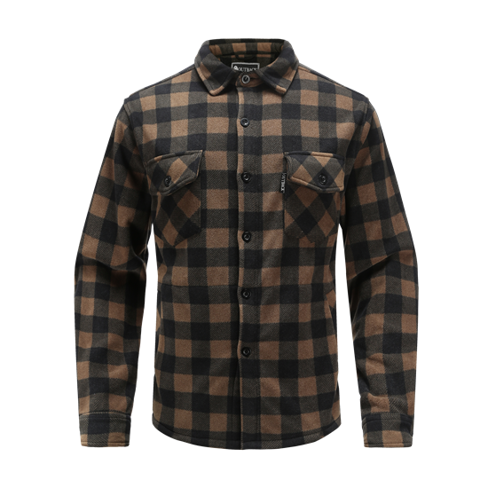 REVENT-Recycled allover printed fleece shirt